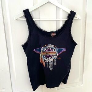 1991 Harley-Davidson Women's Black Tank Top L fit M